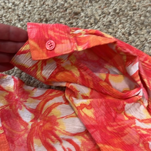 EUC! Appleseed’s Blouse. Flower Print. SZ XL - Picture 3 of 9